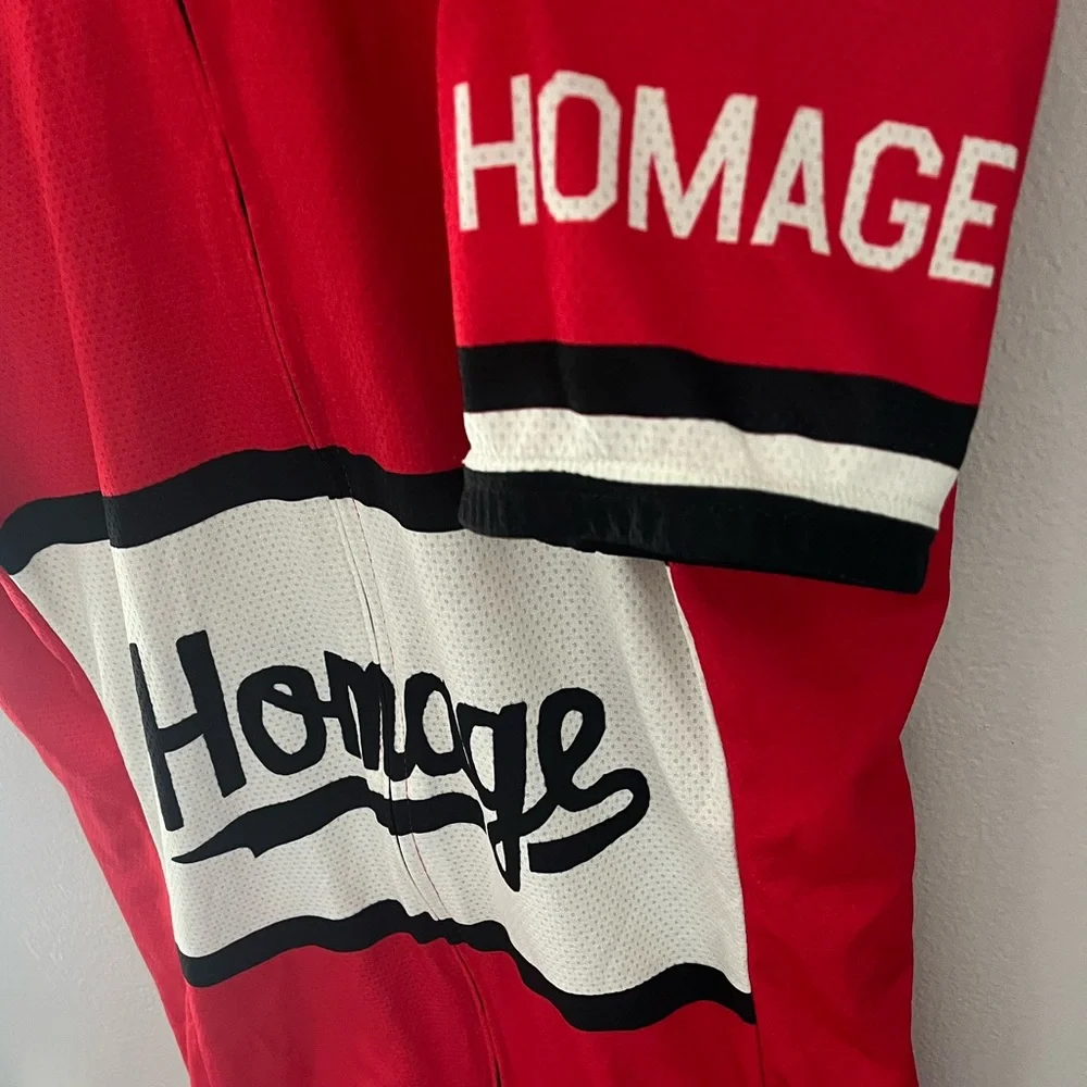 HOMAGE Cycling Jersey - Red/White/Black - Medium - Picture 2 of 5
